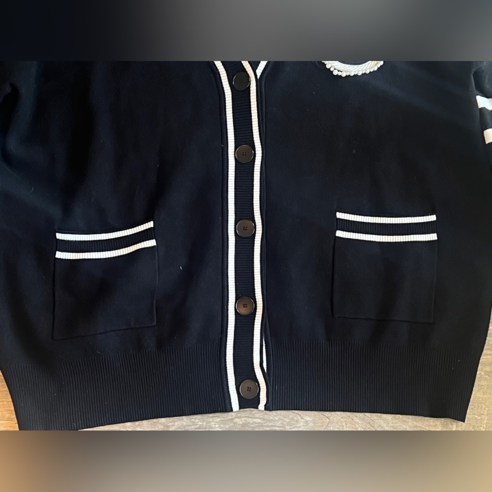 FINAL PRICE Sandro Paris Melna Cardigan - Picture 8 of 12